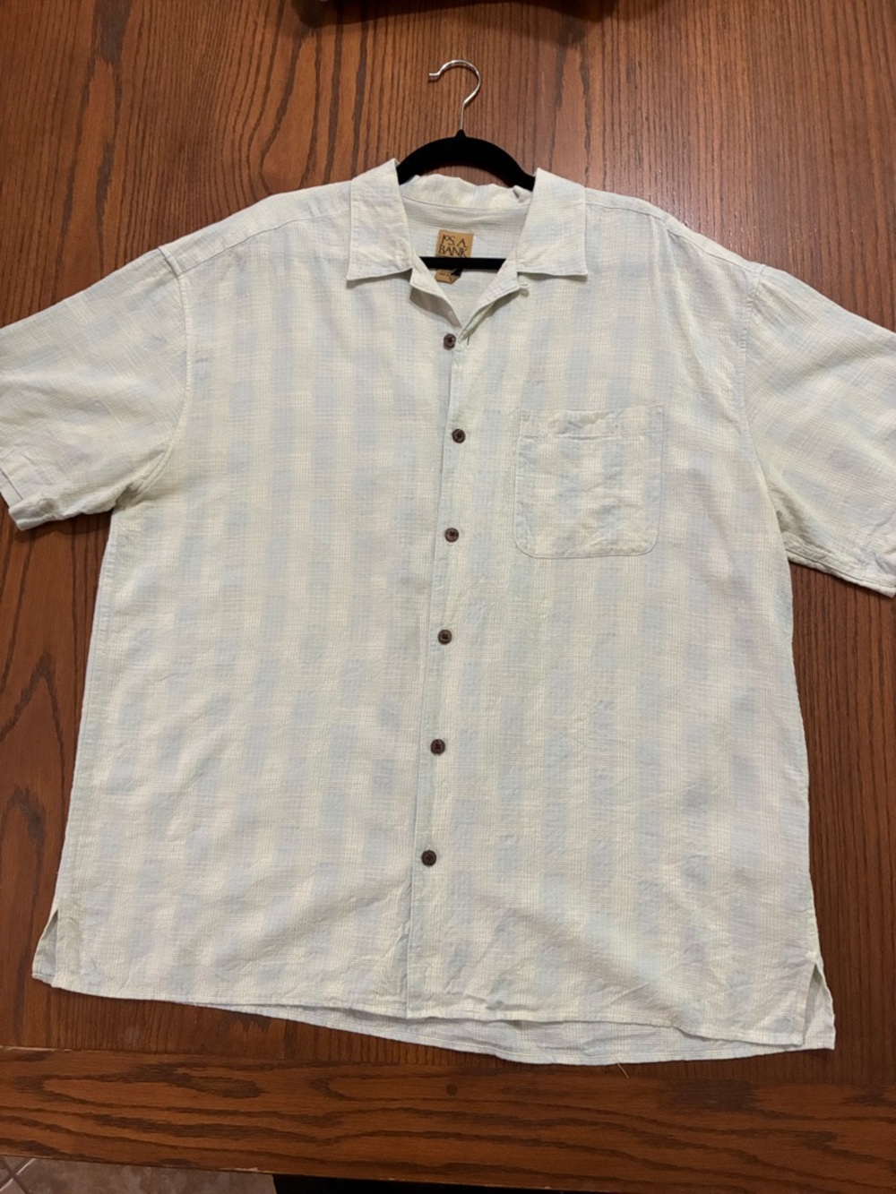 Jos. A. Bank Light Mint Green Short-Sleeve Button-Down Shirt